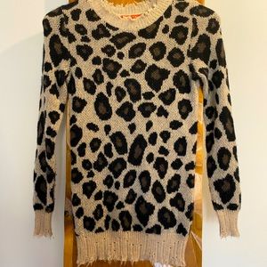 AQUA Girl 100% Cashmere Sweater Size M